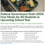 Federal Government Ends USDA Free Meals for ALL Students in Upcoming School year
